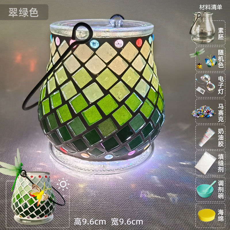 Glass Mosaic Candle Holder DIY