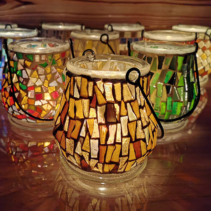 Glass Mosaic Candle Holder DIY