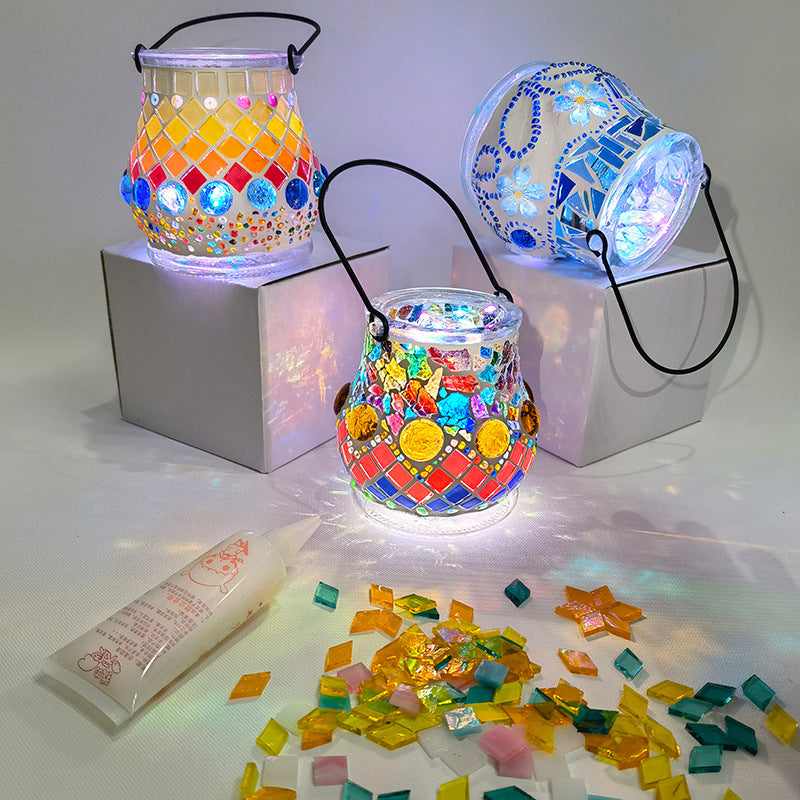 Glass Mosaic Candle Holder DIY